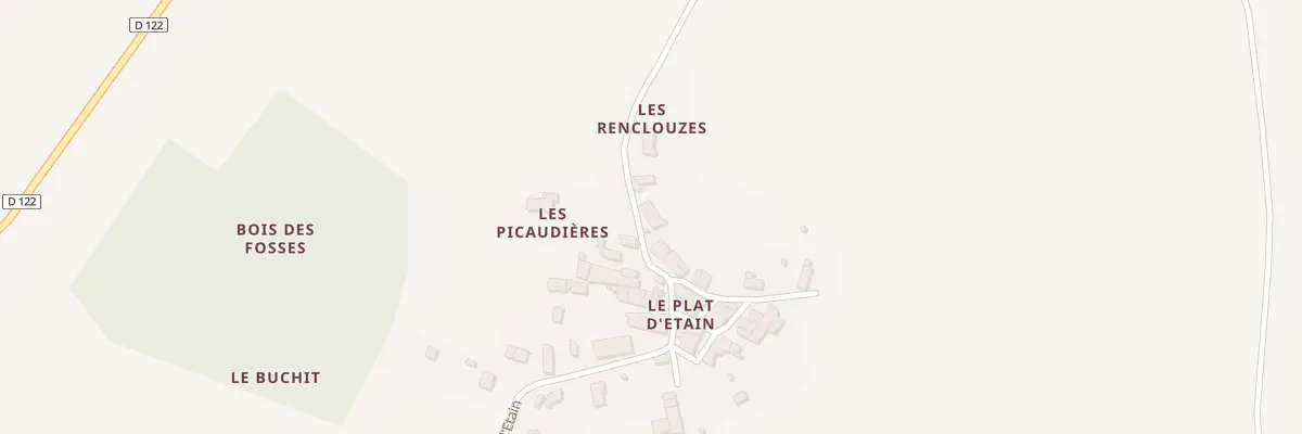 Plan du 43 Rue du Plat d’Etain à Saint-Sulpice-d’Arnoult
