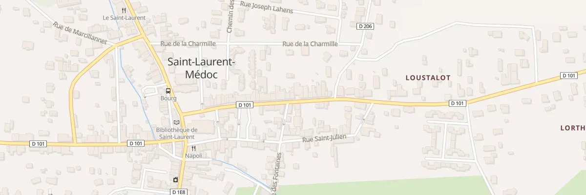 Plan du 25 Rue Marc Bourguedieu à Saint-Laurent-Médoc