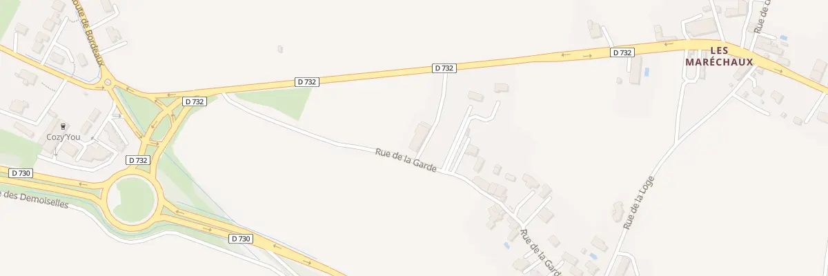 Plan du 11 Rue de la Garde à Cozes