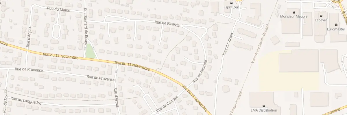 Plan du 9 Rue de Gascogne à Saint-Berthevin