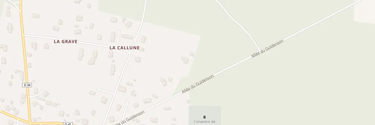Plan du 215 All du Guidenson à Commensacq