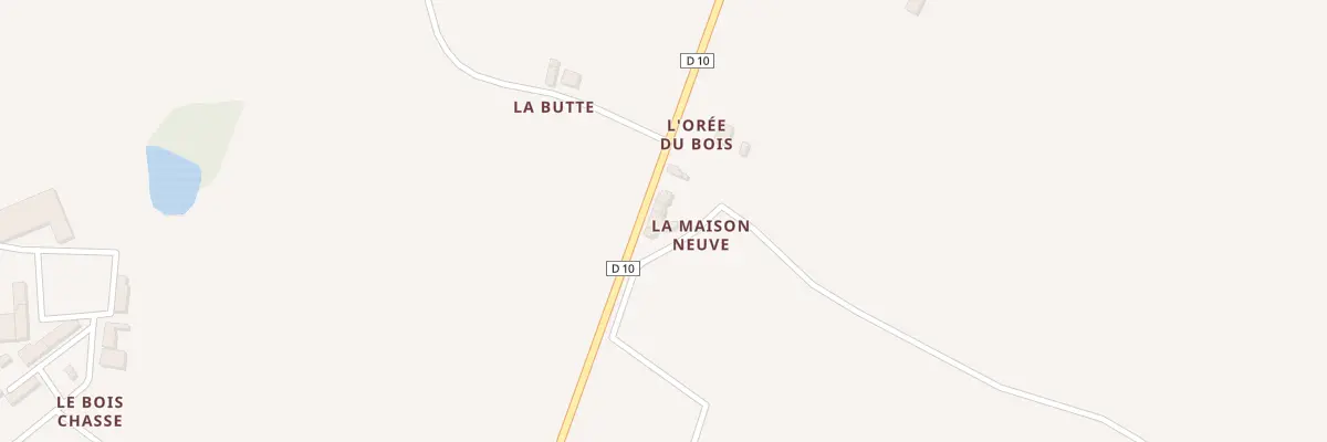 Plan du 50 Rte de Quelaines à Peuton