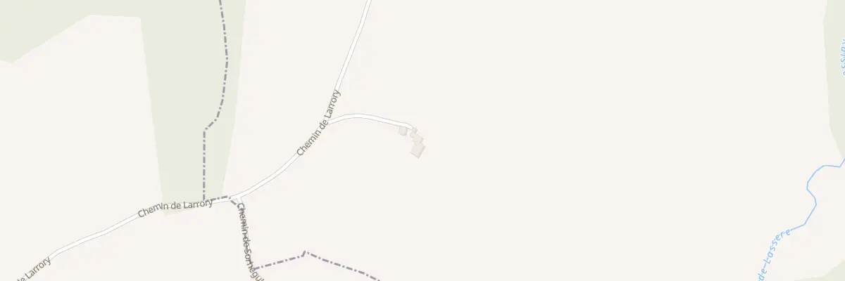 Plan du 3 Che de Larrory à Angous