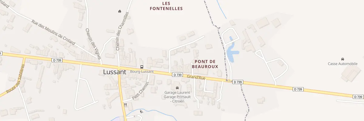 Plan du 10 Imp des Fontenelles à Lussant