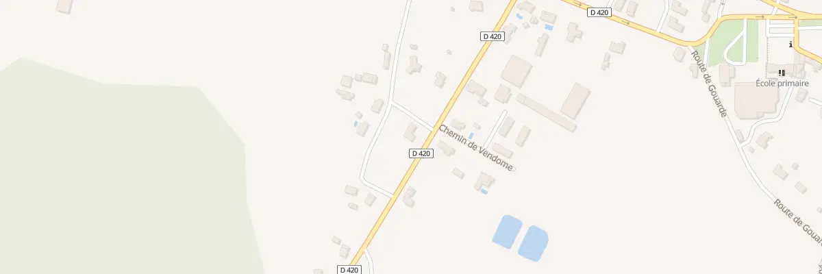 Plan du 336 Rte de la Toudeille à Poyanne