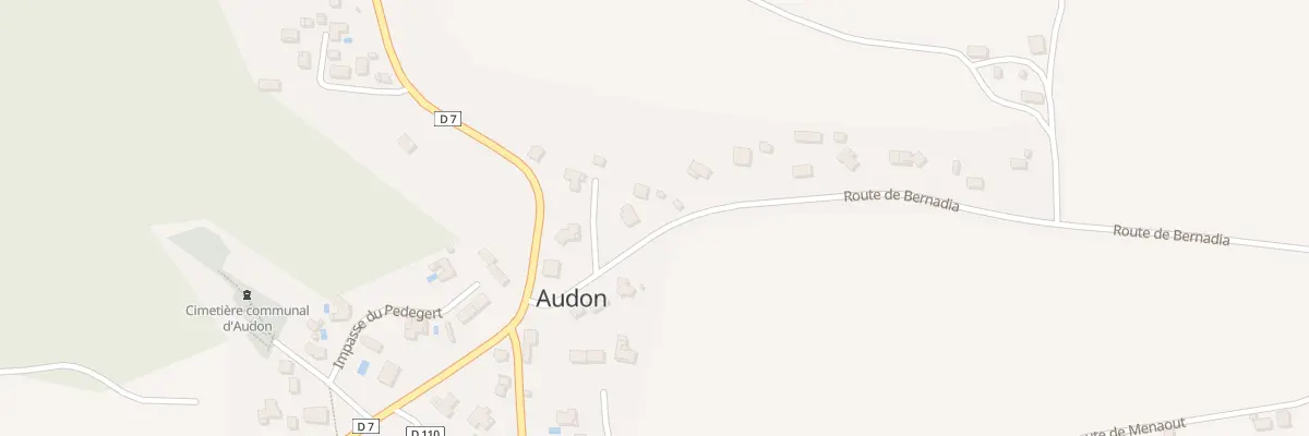 Plan du 1 Rte de Bernadia à Audon