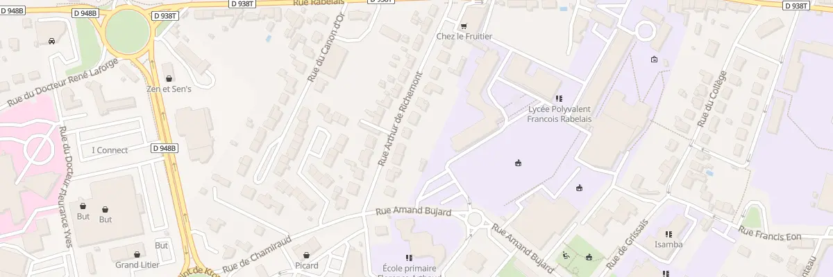 Plan du 15 Rue arthur de richemont à Fontenay-le-Comte