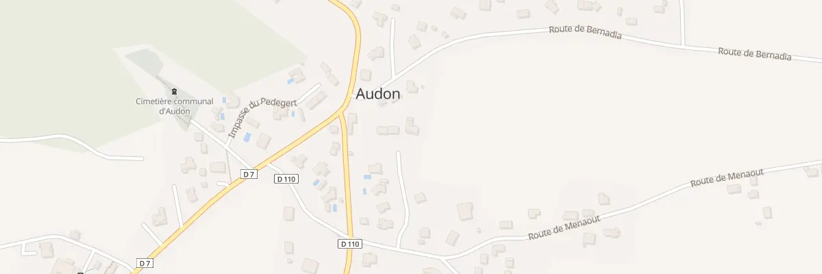 Plan du 6 Menigon à Audon