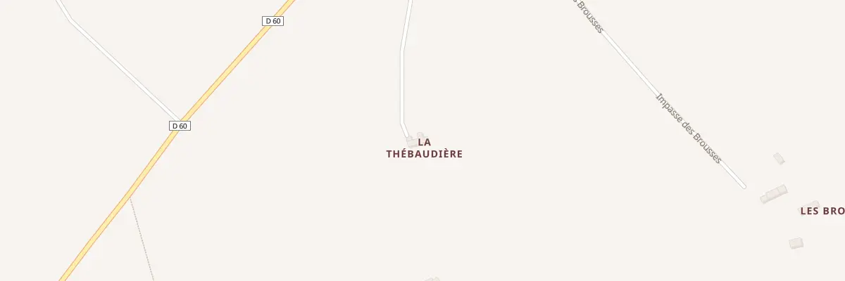 Plan du 4 La Thebaudiere au Fresne-Poret