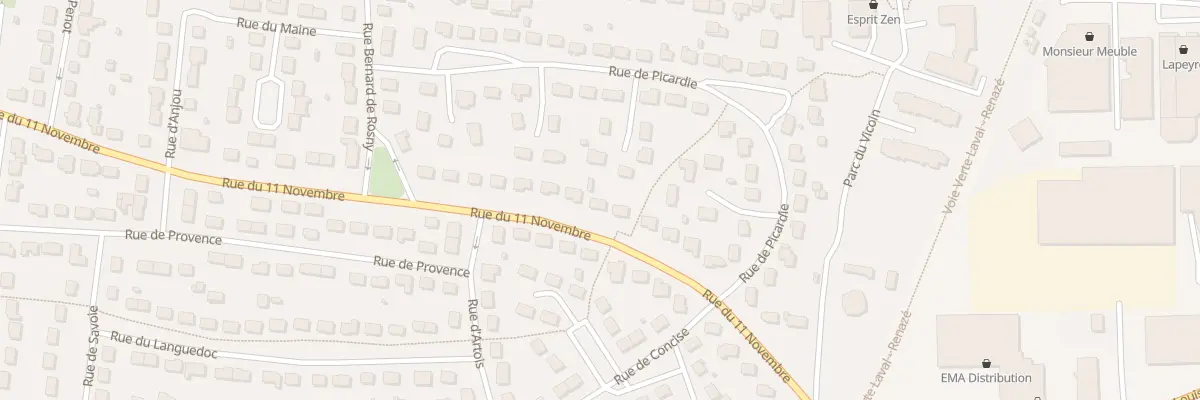 Plan du 89 Rue du 11 Novembre à Saint-Berthevin