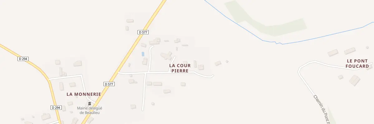 Plan du 7 Che de la Monnerie - Beaulieu à Souleuvre en Bocage