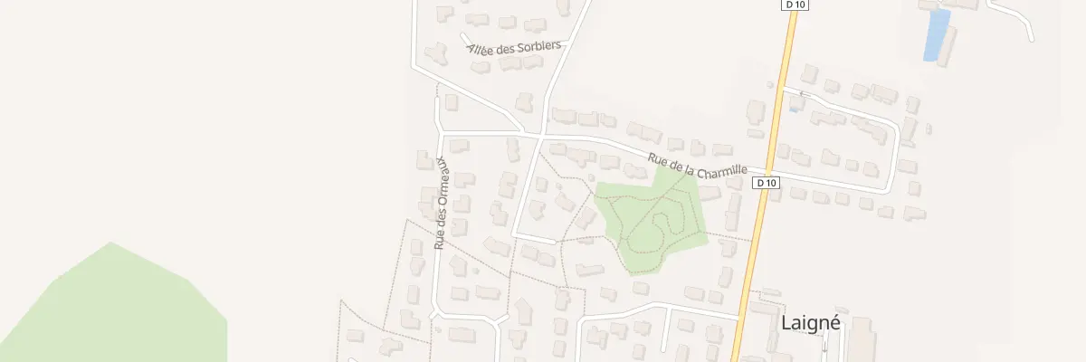 Plan du 13 Rue de la Charmille à Prée-d’Anjou