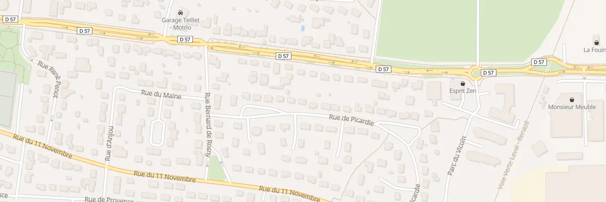 Plan du 25 Rue de Picardie à Saint-Berthevin
