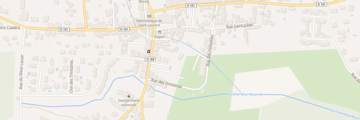 Plan du 9 Rue des Fontaines à Saint-Laurent-Médoc
