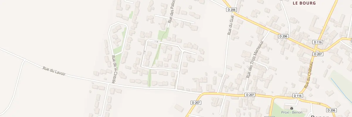 Plan du 11 Rue du Puits à Benon