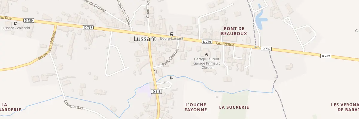 Plan du 1 Che Petit Chemin à Lussant