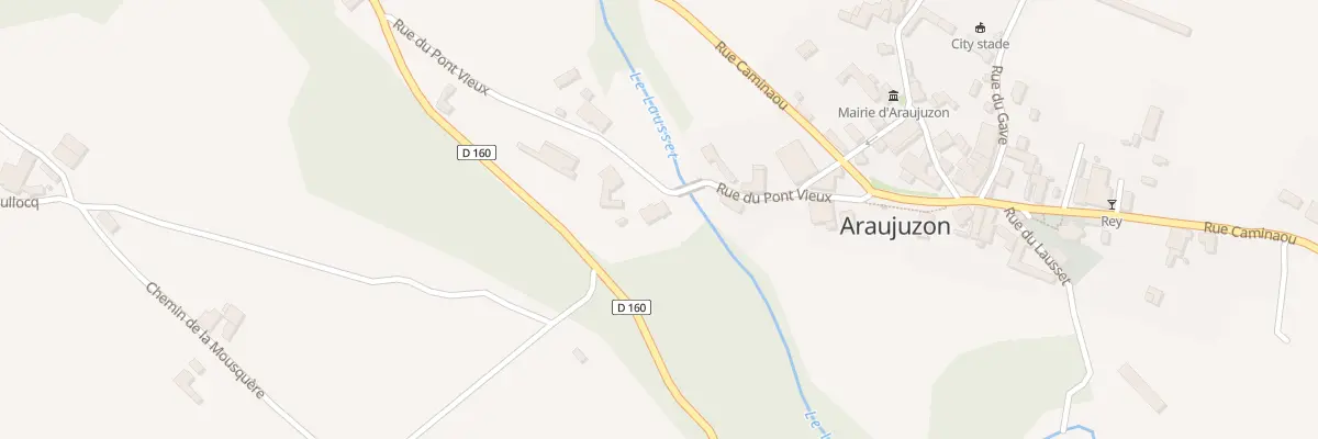 Plan du 10 Rue du Pont Vieux à Araujuzon