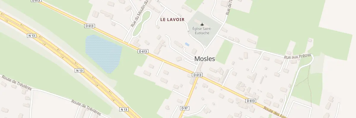 Plan du 1 Rue de l’Église à Mosles