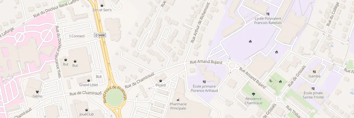 Plan du 38 Rue arthur de richemont à Fontenay-le-Comte