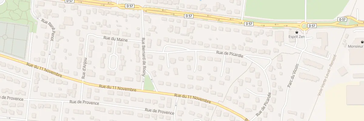 Plan du 14 Rue de Picardie à Saint-Berthevin