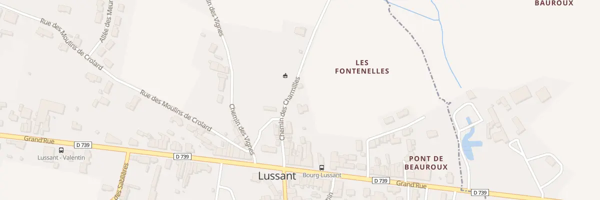 Plan du 6 Che des Charmilles à Lussant