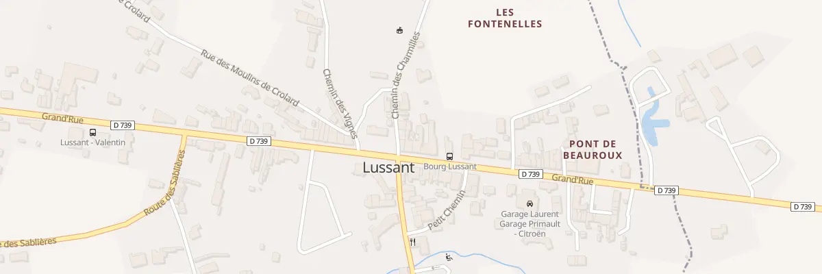 Plan du 36 Gr Grand Rue à Lussant