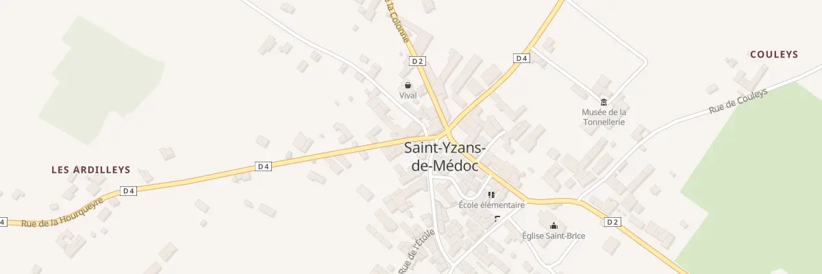 Plan de la Rue de la Hourqueyre à Saint-Yzans-de-Médoc