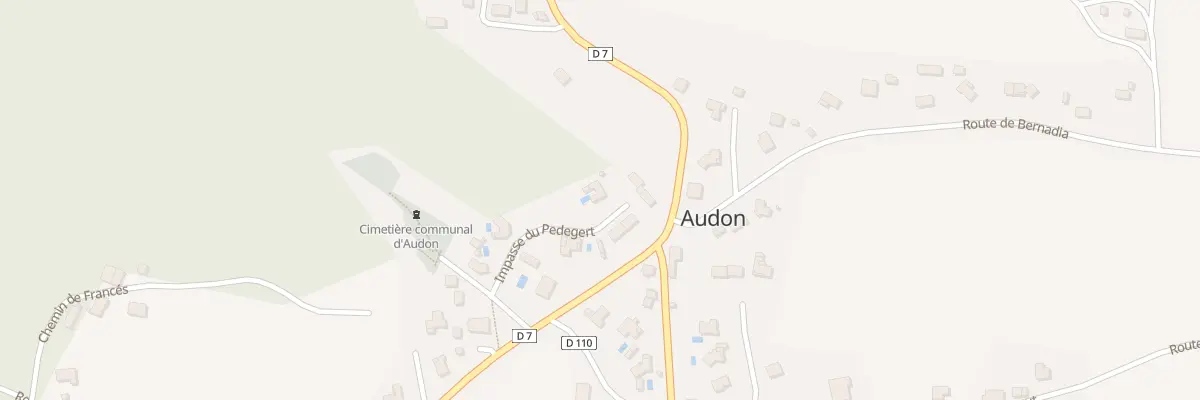 Plan du 6 Bourg à Audon