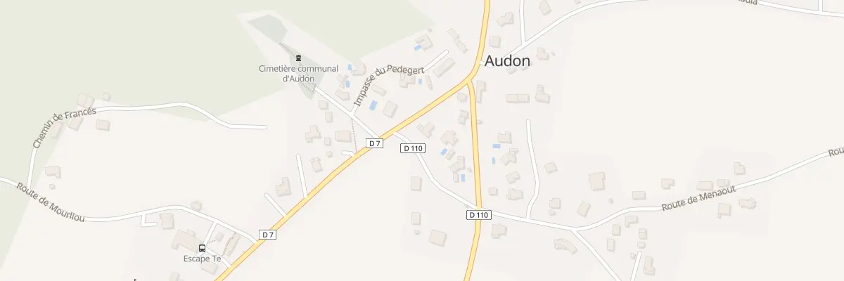 Plan du 1 Rte d’Arnaout à Audon