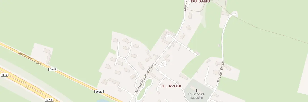 Plan du 11 Rue du Moulin du Danu à Mosles