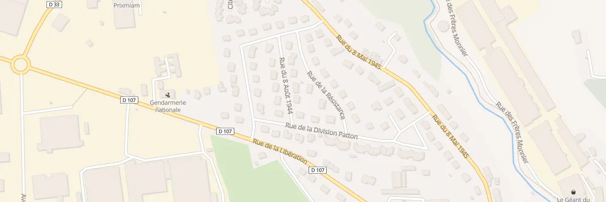 Plan du 3 Rue du 8 Août 1944 à Gorron