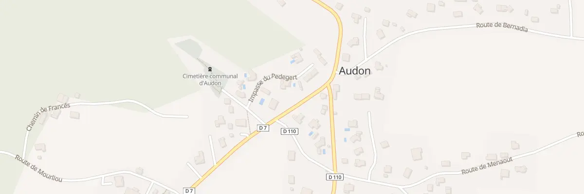 Plan du 1 Imp de Pedegert à Audon