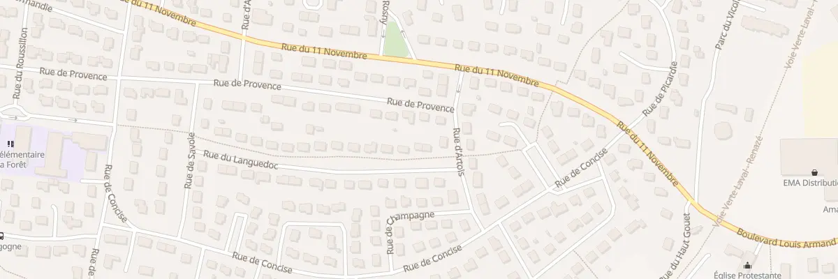 Plan du 57 Rue du Languedoc à Saint-Berthevin