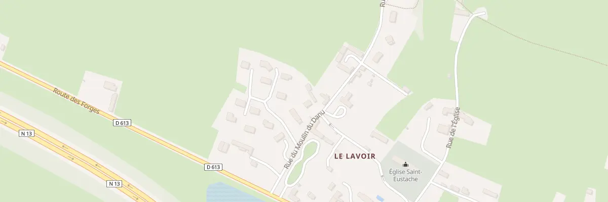 Plan du 9 Rue du Moulin du Danu à Mosles