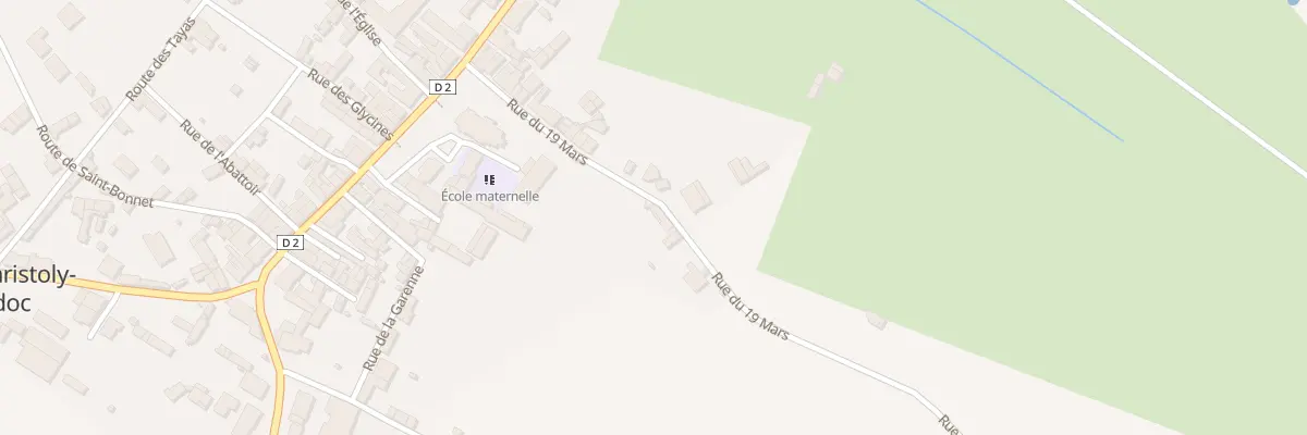 Plan du 7 Rue du 19 Mars 1962 à Saint-Christoly-Médoc