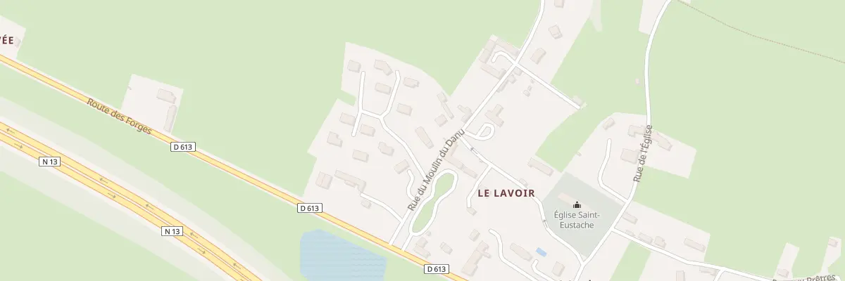Plan du 7 Rue du Moulin du Danu à Mosles