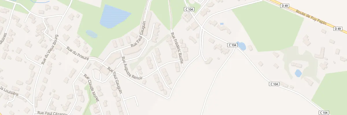 Plan du 9 Rue frederic bazille à Pouzauges