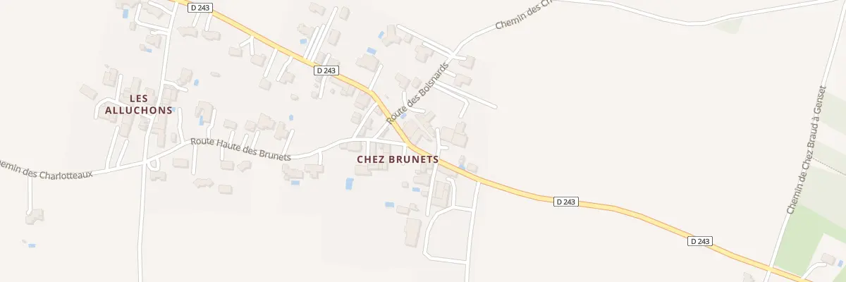 Plan du 34 Rte Basse des Brunets à Grézac