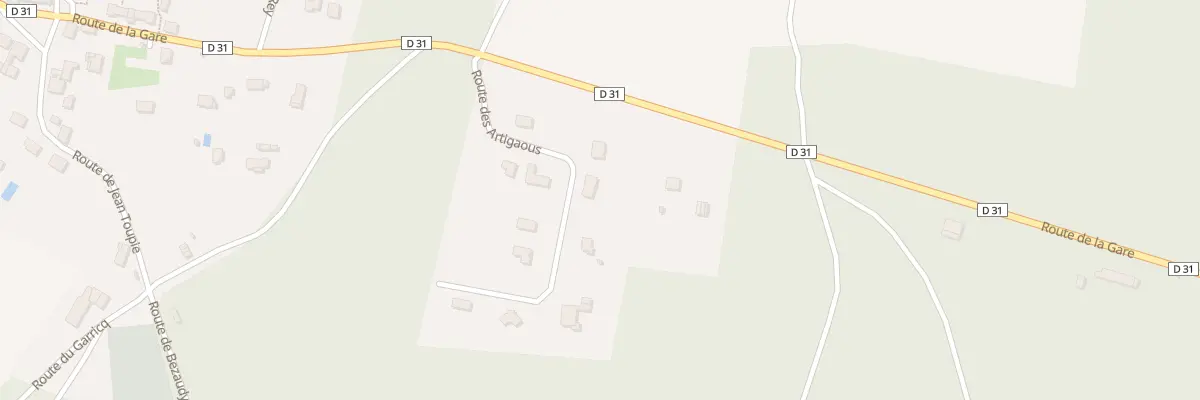 Plan du 169 Rte des Artigaous à Beylongue