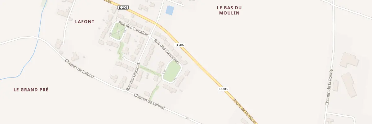 Plan du 5 Rue des Capucines à Benon