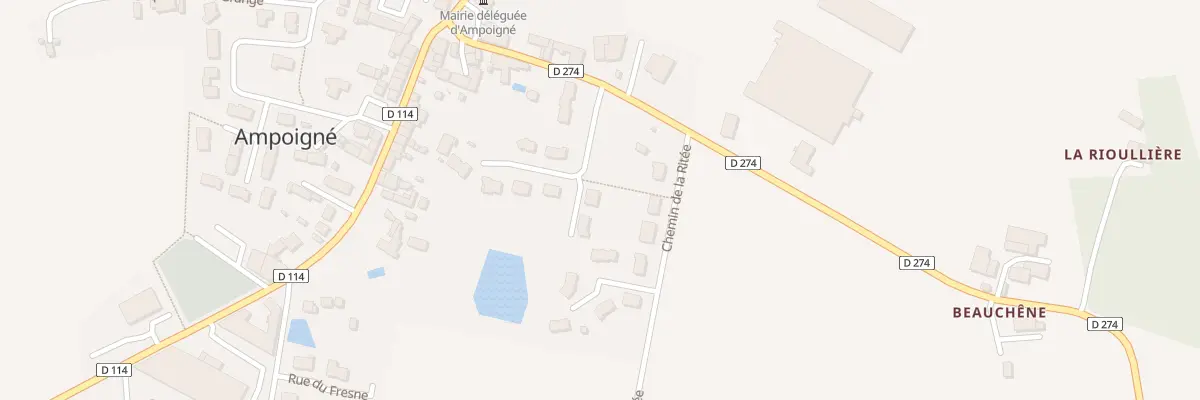 Plan du 3 Rue du Lavoir à Prée-d’Anjou