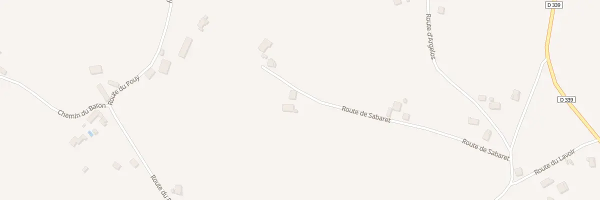 Plan du 286 Rte de Sabaret à Nousse