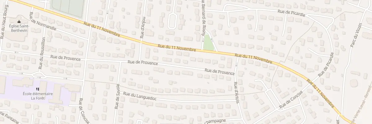 Plan du 75 Rue de Provence à Saint-Berthevin