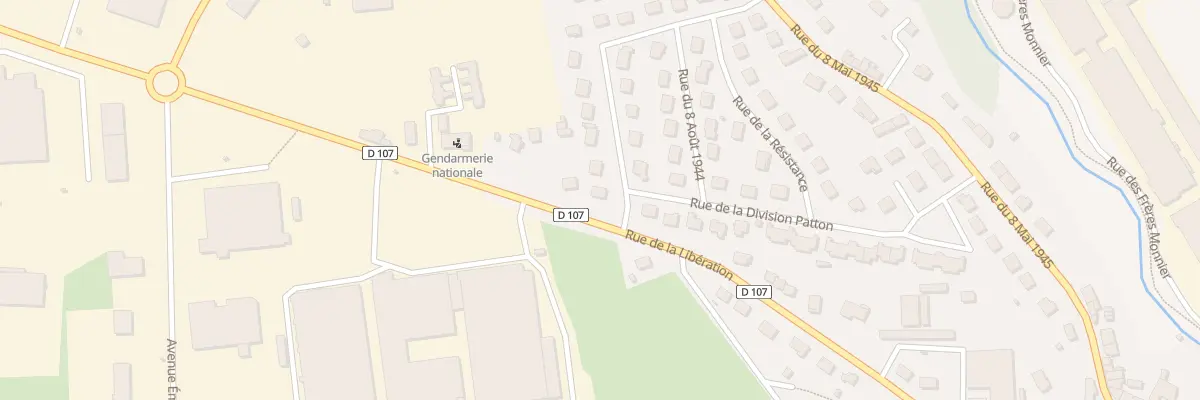 Plan du 25 Rue du Mal Leclerc à Gorron