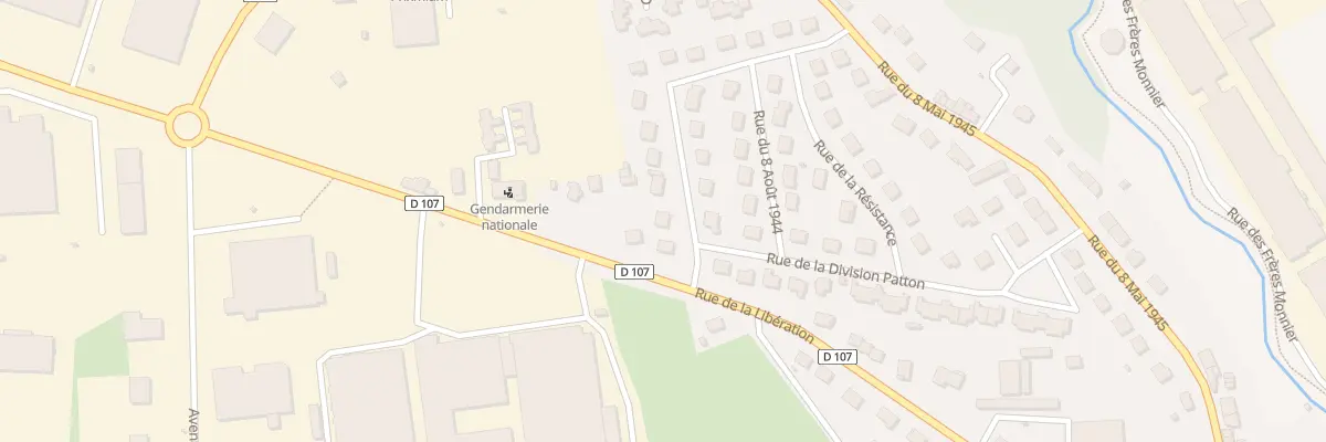 Plan du 23 Rue du Mal Leclerc à Gorron