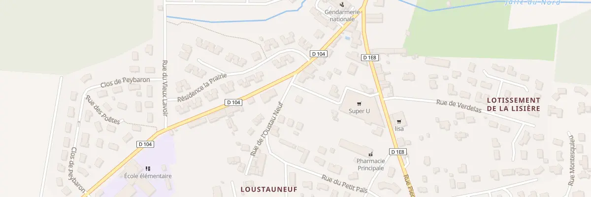 Plan du 1 Rue de Lousteauneuf à Saint-Laurent-Médoc