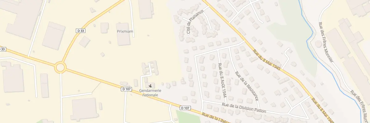 Plan du 15 Rue du Mal Leclerc à Gorron