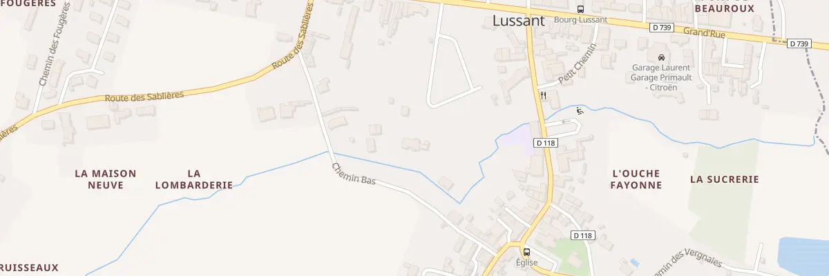 Plan du 7 Che Bas à Lussant