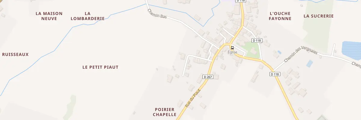 Plan du 6 Rue du Poirier Chapelle à Lussant
