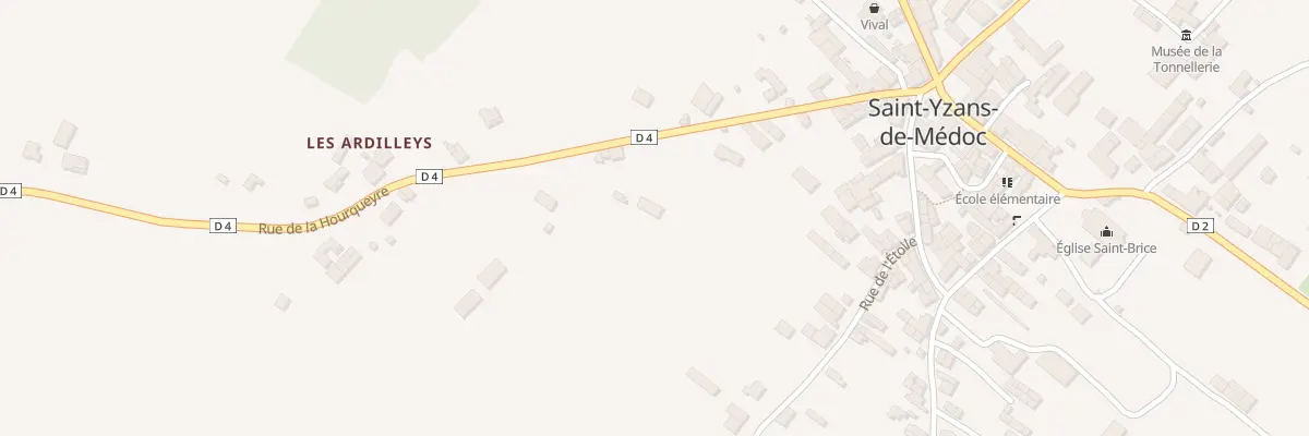 Plan du 7 Rue de la Hourqueyre à Saint-Yzans-de-Médoc